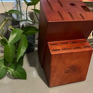 Chicago Cutlery Wooden Knife Block - 15 Slot Holder